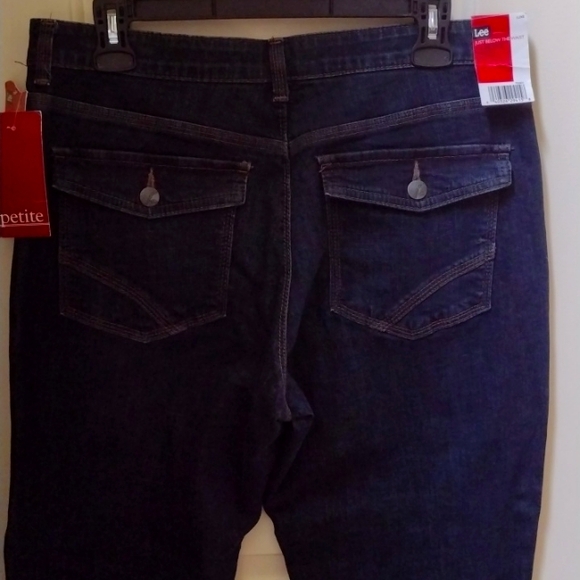 Lee Sinfully Soft Comfort Fit Just Below Waist Stretch Barely Bootcut Jeans- 14P - Picture 4 of 8